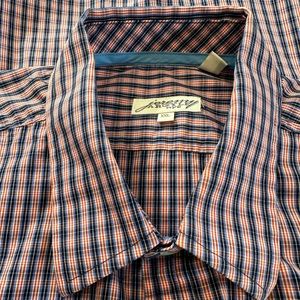 jeremy ARGYLE nyc | Men's Dress Shirt | Red, Blue, Very Dark Blue | XXL